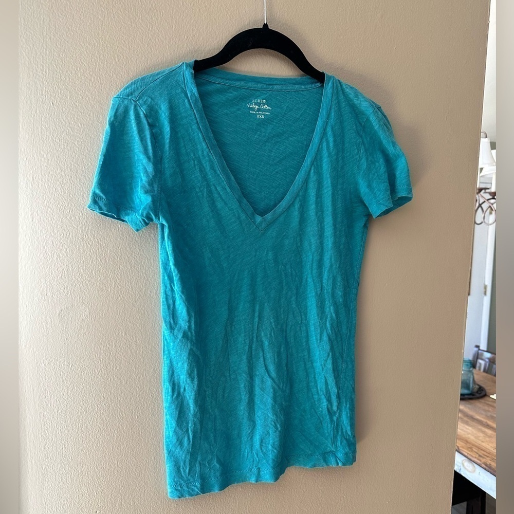 JCrew Vintage Cotton VNeck Tee Size XXS